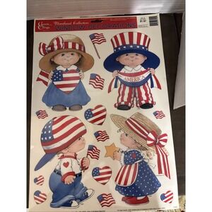 Classic Clings Fouth Of July Window Decorations Vintage 2002 Large